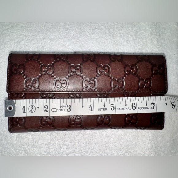 GUCCI Authentic  Guccisima Continental leather wallet - Picture 14 of 15